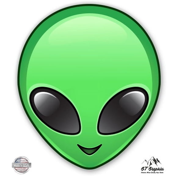 Alien - 3" Vinyl Sticker - For Car Laptop I-Pad Phone Helmet Hard Hat - Waterproof Decal