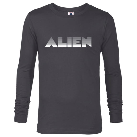 Alien 45th Anniversary 1979 Movie Classic Title Logo - Long Sleeve T-Shirt for Men - Customized-Charcoal Heather