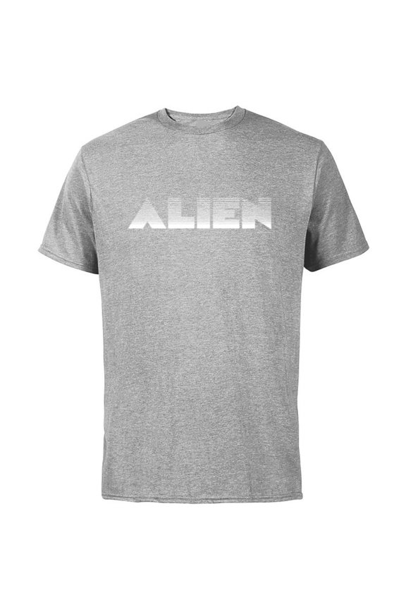 Alien 45th Anniversary 1979 Movie Classic Title Logo - Short Sleeve Cotton T-Shirt for Adults - Customized-Athletic Heather
