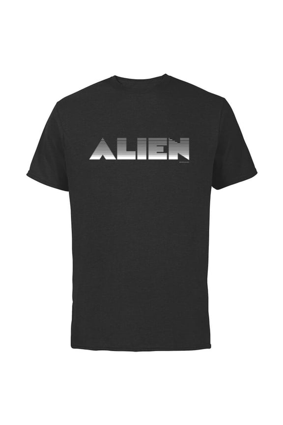 Alien 45th Anniversary 1979 Movie Classic Title Logo - Short Sleeve Cotton T-Shirt for Adults - Customized-Black
