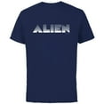 thumbnail image 1 of Alien 45th Anniversary 1979 Movie Classic Title Logo - Short Sleeve Cotton T-Shirt for Adults - Customized-Navy, 1 of 5