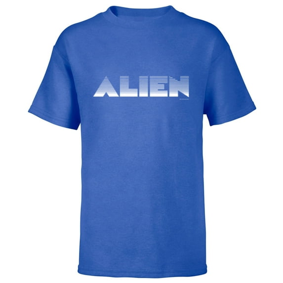 Alien 45th Anniversary 1979 Movie Classic Title Logo - Short Sleeve T-Shirt for Kids - Customized-Royal