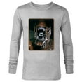 thumbnail image 1 of Alien 45th Anniversary AVP: Alien vs. Predator Xenomorph - Long Sleeve T-Shirt for Men - Customized-Athletic Heather, 1 of 5