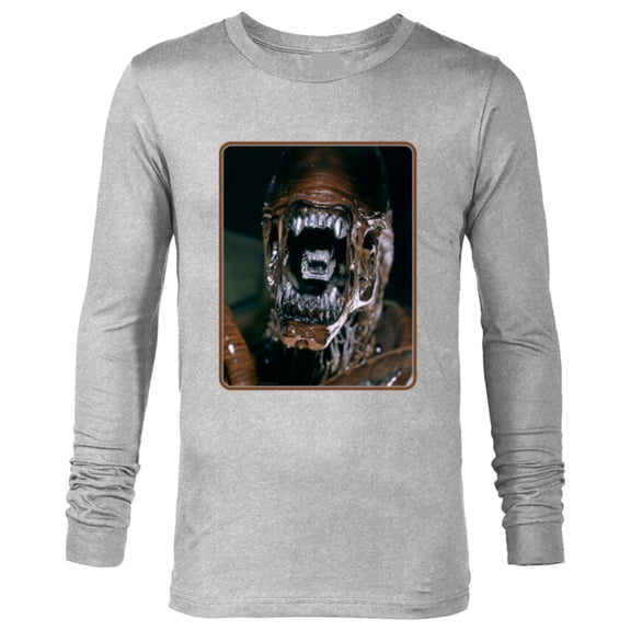 Alien 45th Anniversary AVP: Alien vs. Predator Xenomorph - Long Sleeve T-Shirt for Men - Customized-Athletic Heather