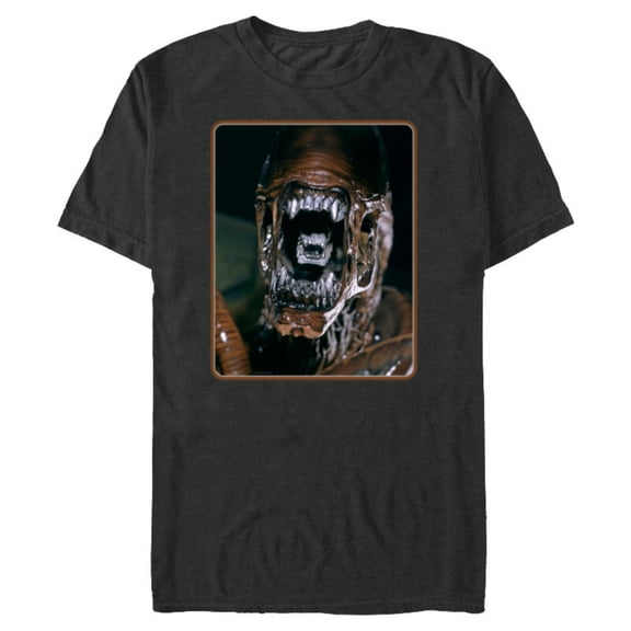 Alien 45th Anniversary AVP: Alien vs. Predator Xenomorph - Short Sleeve Blended T-Shirt for Adults - Customized-Dark Heather