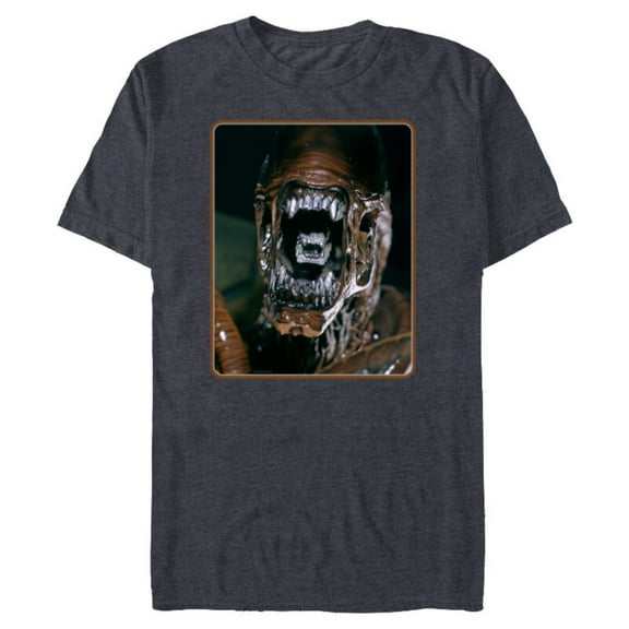 Alien 45th Anniversary AVP: Alien vs. Predator Xenomorph - Short Sleeve Blended T-Shirt for Adults - Customized-Denim Snow Heather