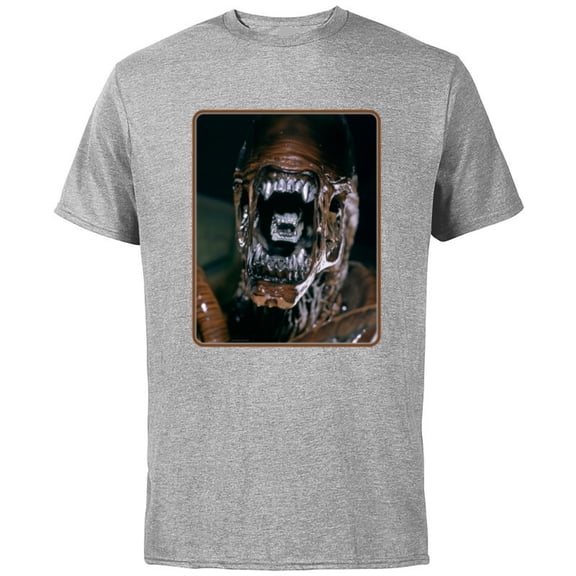 Alien 45th Anniversary AVP: Alien vs. Predator Xenomorph - Short Sleeve Cotton T-Shirt for Adults - Customized-Athletic Heather