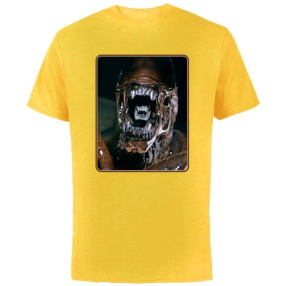 Alien 45th Anniversary AVP: Alien vs. Predator Xenomorph - Short Sleeve Cotton T-Shirt for Adults - Customized-Yellow