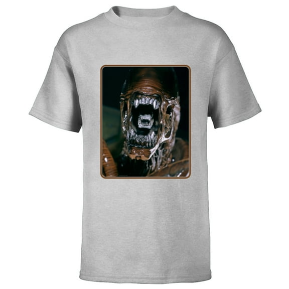 Alien 45th Anniversary AVP: Alien vs. Predator Xenomorph - Short Sleeve T-Shirt for Kids - Customized-Athletic Heather