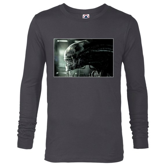 Alien 45th Anniversary Alien: Covenant Praetomorph Xenomorph - Long Sleeve T-Shirt for Men - Customized-Charcoal Heather