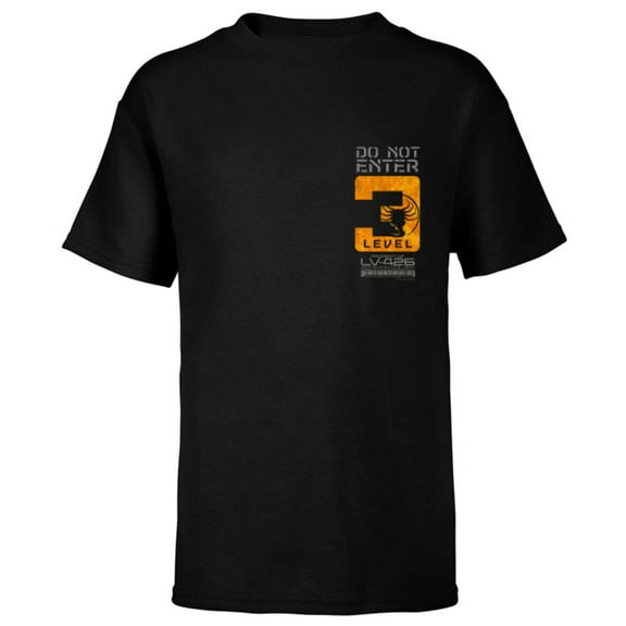 Alien 45th Anniversary Aliens 1986 Facehugger Level 3 LV-426 - Short Sleeve T-Shirt for Kids - Customized-Black