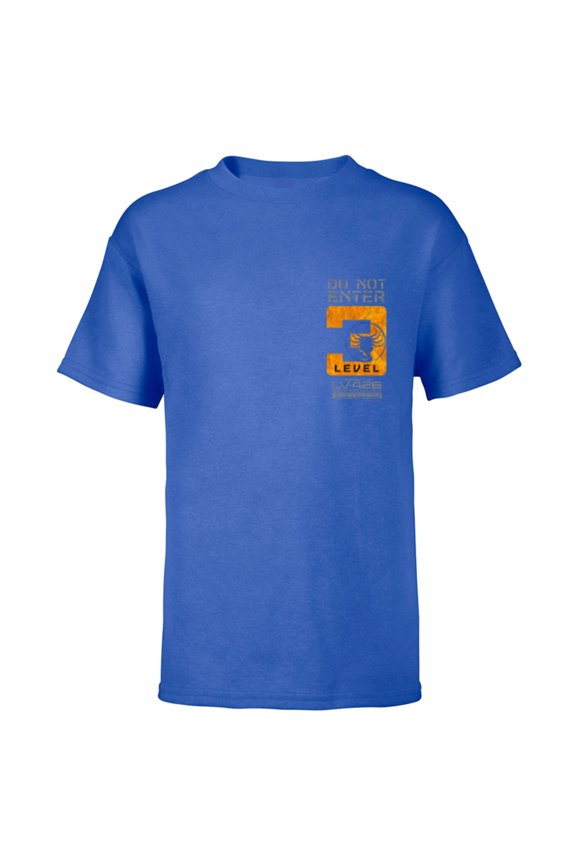 Alien 45th Anniversary Aliens 1986 Facehugger Level 3 LV-426 - Short Sleeve T-Shirt for Kids - Customized-Royal