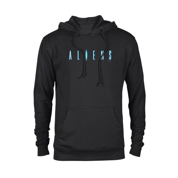 Alien 45th Anniversary Aliens 1986 Movie Sequel Title Logo - Pullover Hoodie for Adults - Customized-Black