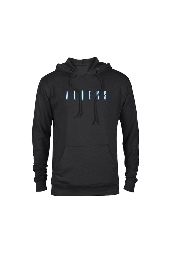 Alien 45th Anniversary Aliens 1986 Movie Sequel Title Logo - Pullover Hoodie for Adults - Customized-Black