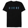 thumbnail image 1 of Alien 45th Anniversary Aliens 1986 Movie Sequel Title Logo - Short Sleeve Blended T-Shirt for Adults - Customized-Black, 1 of 5