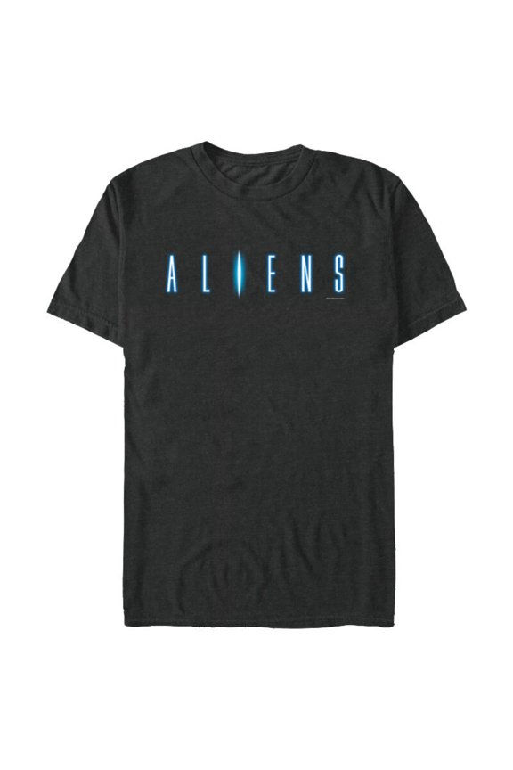 Alien 45th Anniversary Aliens 1986 Movie Sequel Title Logo - Short Sleeve Blended T-Shirt for Adults - Customized-Dark Heather