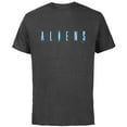 thumbnail image 1 of Alien 45th Anniversary Aliens 1986 Movie Sequel Title Logo - Short Sleeve Cotton T-Shirt for Adults - Customized-Charcoal, 1 of 5