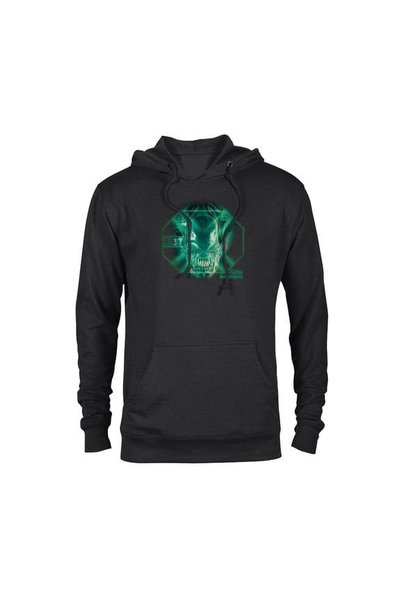 Alien 45th Anniversary Aliens Movie Xenomorph Scan LV-426 - Pullover Hoodie for Adults - Customized-Black