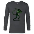 thumbnail image 1 of Alien 45th Anniversary Classic Xenomorph Graphic Novel Art - Long Sleeve T-Shirt for Men - Customized-Charcoal Heather, 1 of 5