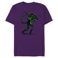 thumbnail image 1 of Alien 45th Anniversary Classic Xenomorph Graphic Novel Art - Short Sleeve Blended T-Shirt for Adults - Customized-Purple, 1 of 5