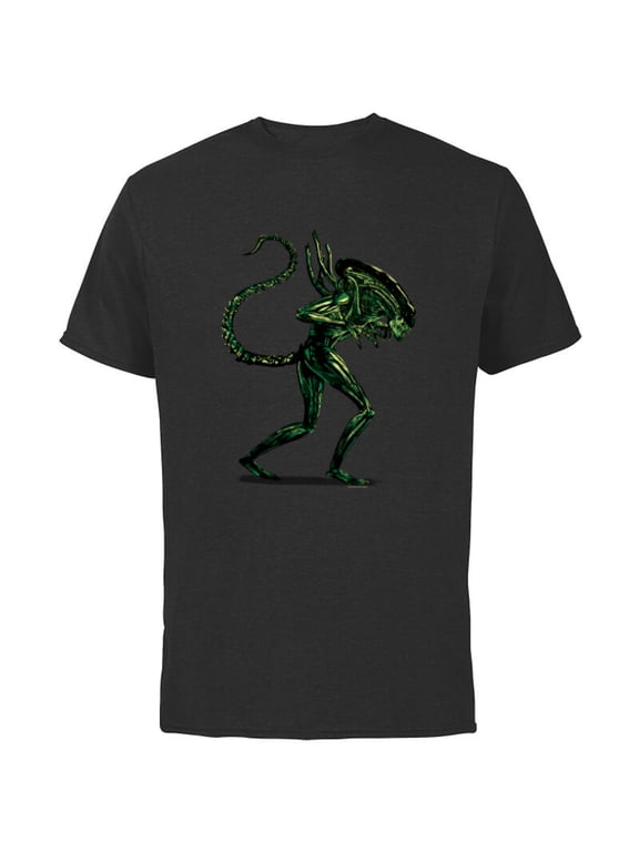 Alien 45th Anniversary Classic Xenomorph Graphic Novel Art - Short Sleeve Cotton T-Shirt for Adults - Customized-Black