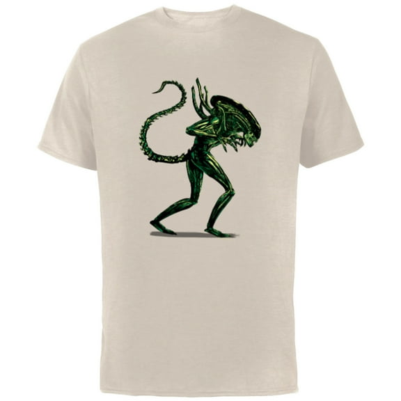 Alien 45th Anniversary Classic Xenomorph Graphic Novel Art - Short Sleeve Cotton T-Shirt for Adults - Customized-Natural