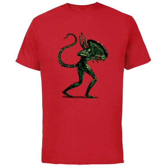 Alien 45th Anniversary Classic Xenomorph Graphic Novel Art - Short Sleeve Cotton T-Shirt for Adults - Customized-Red