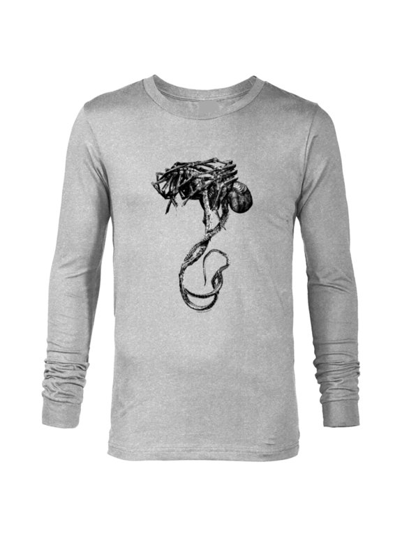Alien 45th Anniversary Covenant David’s Drawings Facehuggers - Long Sleeve T-Shirt for Men - Customized-Athletic Heather