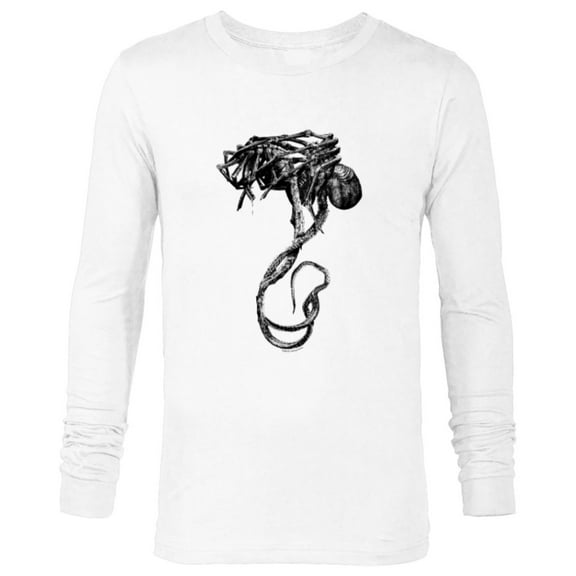 Alien 45th Anniversary Covenant David’s Drawings Facehuggers - Long Sleeve T-Shirt for Men - Customized-White