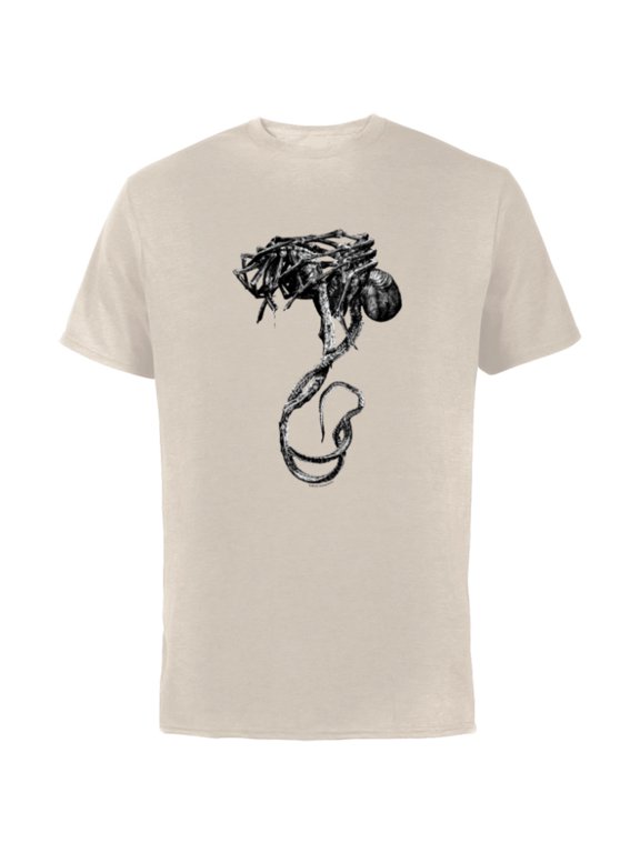 Alien 45th Anniversary Covenant David’s Drawings Facehuggers - Short Sleeve Cotton T-Shirt for Adults - Customized-Natural