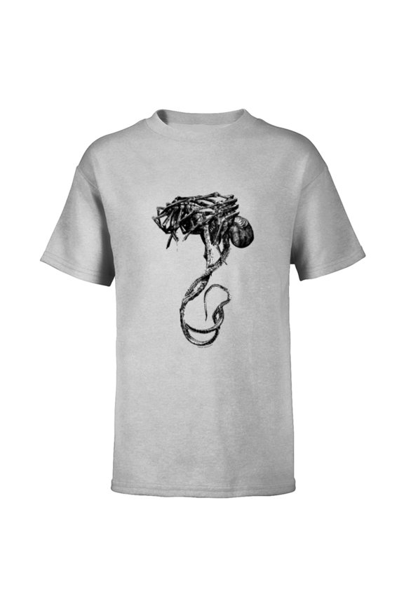 Alien 45th Anniversary Covenant David’s Drawings Facehuggers - Short Sleeve T-Shirt for Kids - Customized-Athletic Heather
