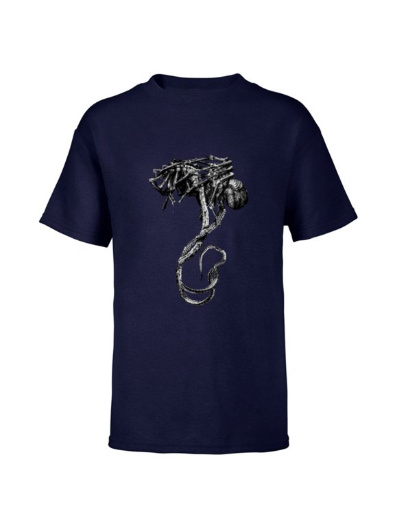Alien 45th Anniversary Covenant David’s Drawings Facehuggers - Short Sleeve T-Shirt for Kids - Customized-Navy