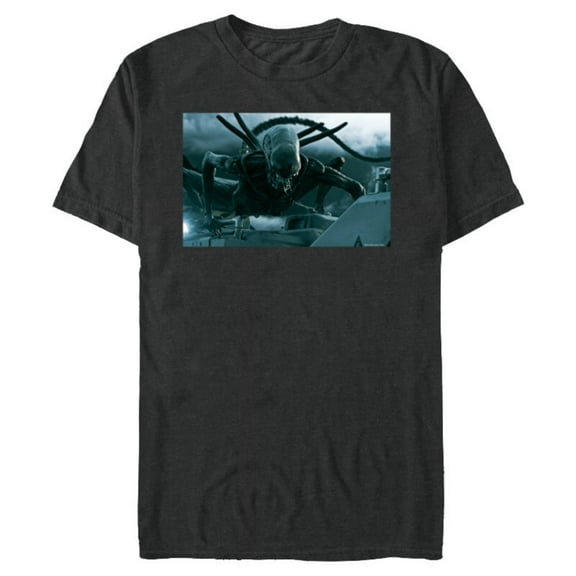Alien 45th Anniversary Covenant Xenomorph Praetomorph Attack - Short Sleeve Blended T-Shirt for Adults - Customized-Dark Heather
