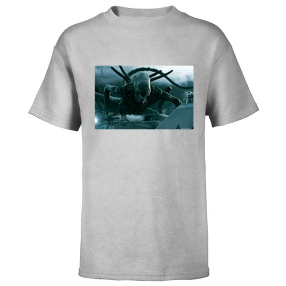 Alien 45th Anniversary Covenant Xenomorph Praetomorph Attack - Short Sleeve T-Shirt for Kids - Customized-Athletic Heather