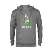 Alien 45th Anniversary Ellen Ripley & Jonesy Stylized Art - Pullover Hoodie for Adults - Customized-Athletic Heather