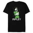 thumbnail image 1 of Alien 45th Anniversary Ellen Ripley & Jonesy Stylized Art - Short Sleeve Blended T-Shirt for Adults - Customized-Black, 1 of 5