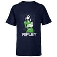 thumbnail image 1 of Alien 45th Anniversary Ellen Ripley & Jonesy Stylized Art - Short Sleeve T-Shirt for Kids - Customized-Navy, 1 of 5