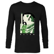 Alien 45th Anniversary Ellen Ripley Stylized Tribute Art - Long Sleeve T-Shirt for Men - Customized-Black