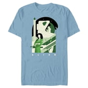 Alien 45th Anniversary Ellen Ripley Stylized Tribute Art - Short Sleeve Blended T-Shirt for Adults - Customized-Ocean Blue