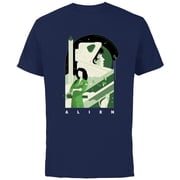 Alien 45th Anniversary Ellen Ripley Stylized Tribute Art - Short Sleeve Cotton T-Shirt for Adults - Customized-Navy