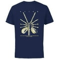 thumbnail image 1 of Alien 45th Anniversary Facehugger 1979 Movie Poster Space - Short Sleeve Cotton T-Shirt for Adults - Customized-Navy, 1 of 5