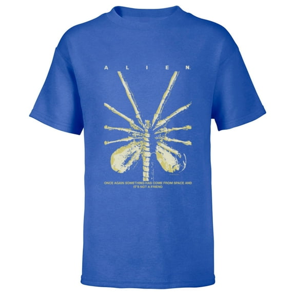 Alien 45th Anniversary Facehugger 1979 Movie Poster Space - Short Sleeve T-Shirt for Kids - Customized-Royal