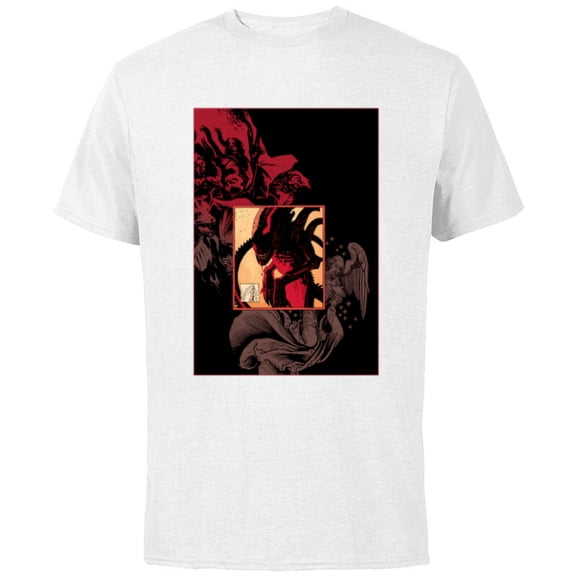 Alien 45th Anniversary Gothic Graphic Novel Xenomorph Art - Short Sleeve Cotton T-Shirt for Adults - Customized-White