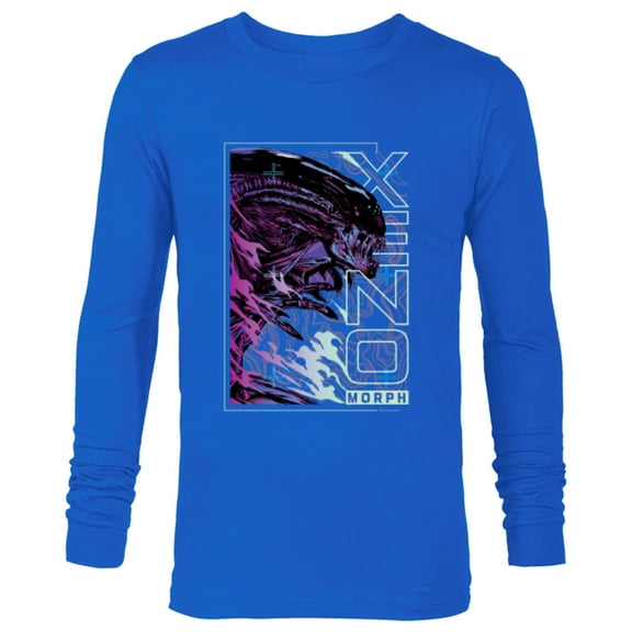 Alien 45th Anniversary Movie LV-426 Topographic Map - Long Sleeve T-Shirt for Men - Customized-Navy