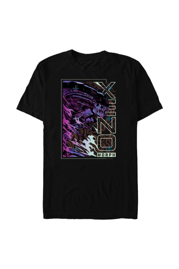 Alien 45th Anniversary Movie LV-426 Topographic Map - Short Sleeve Blended T-Shirt for Adults - Customized-Black