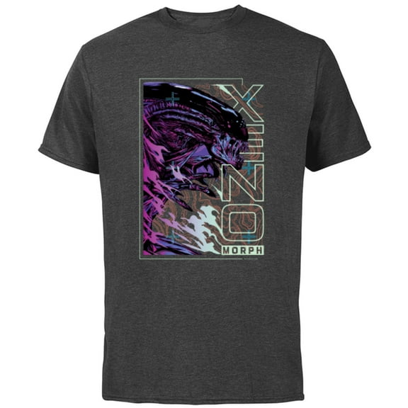 Alien 45th Anniversary Movie LV-426 Topographic Map - Short Sleeve Cotton T-Shirt for Adults - Customized-Charcoal