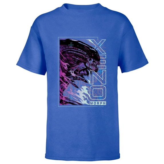 Alien 45th Anniversary Movie LV-426 Topographic Map - Short Sleeve T-Shirt for Kids - Customized-Royal