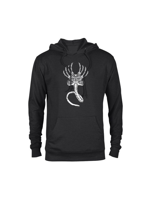 Alien 45th Anniversary Movie Xenomorph Facehugger Art - Pullover Hoodie for Adults - Customized-Black