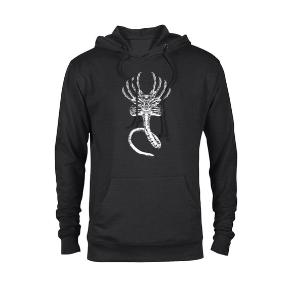 Alien 45th Anniversary Movie Xenomorph Facehugger Art - Pullover Hoodie for Adults - Customized-Black