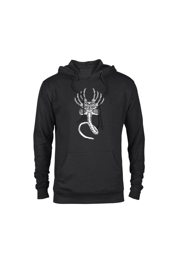 Alien 45th Anniversary Movie Xenomorph Facehugger Art - Pullover Hoodie for Adults - Customized-Black